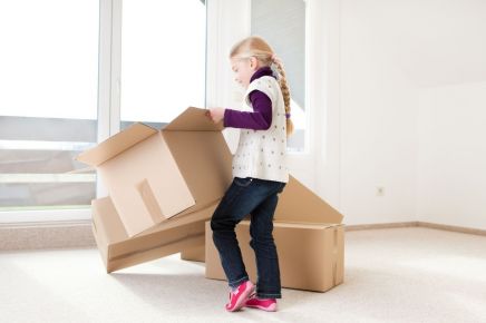 A girl helps with removals in Mt Gambier